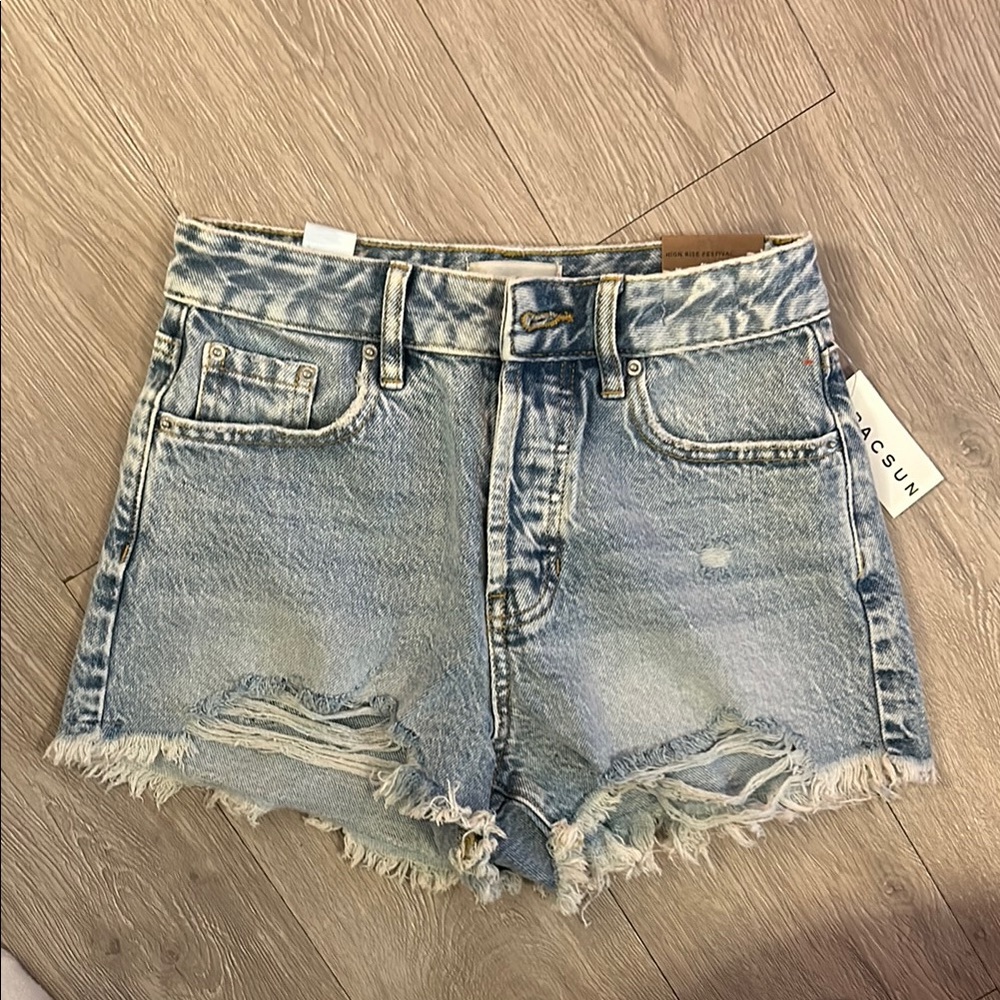 PacSun Blue Jean Shorts Size 24 brand new
